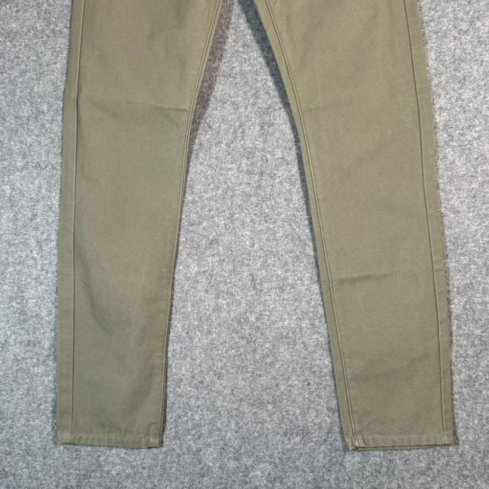 Blue&Gold Mens Khaki Canvas Work Pants Size 34 Fits‎ 32x33 Slim Straight Casual